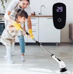 PowerClean Pro – Elektrisk rengjøringsbørste med langt håndtak